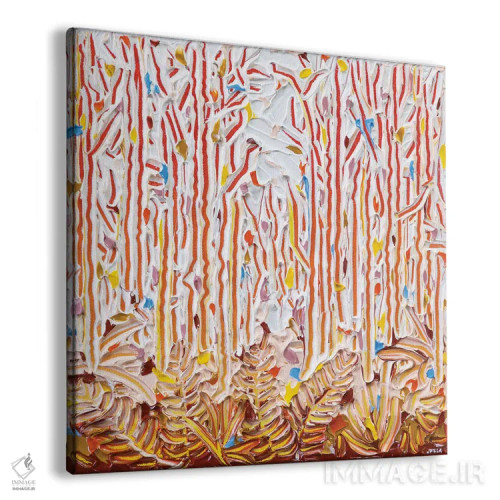 تابلو انتزاعی نور از میان بوته زار ۴۳ اثر جوزف ویلانوا - نمای پرسپکتیو محصول