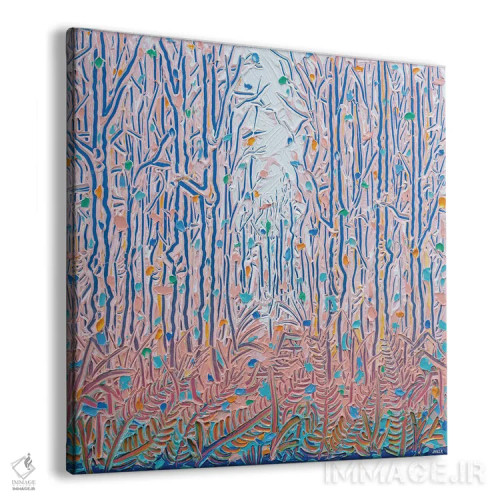 تابلو انتزاعی نور از میان بوته زار ۴۴ اثر جوزف ویلانوا - نمای پرسپکتیو محصول