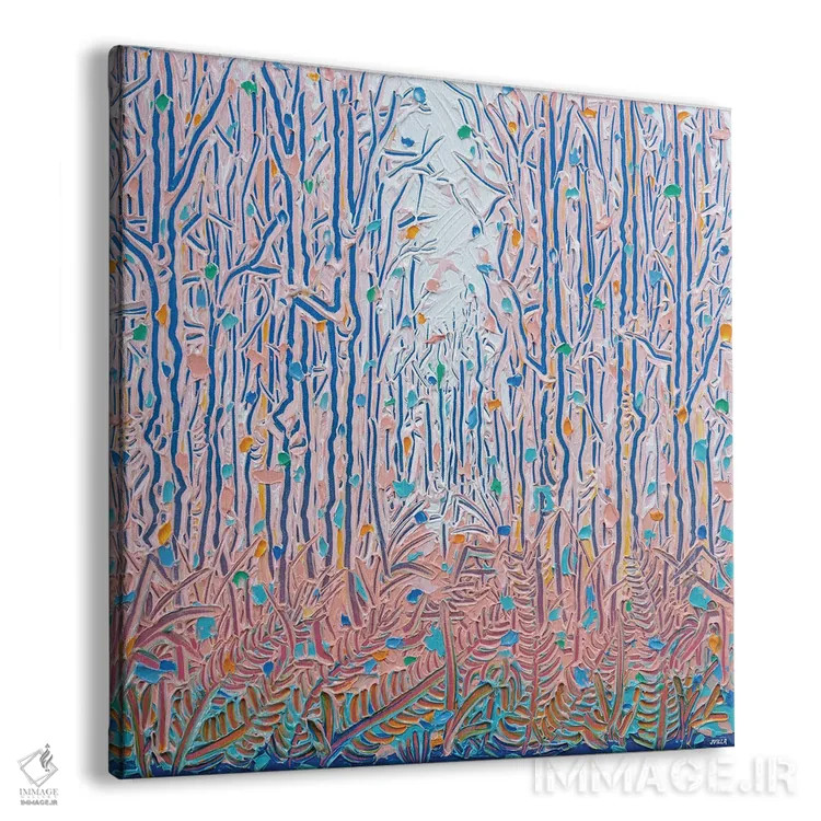 تابلو انتزاعی نور از میان بوته زار ۴۴ اثر جوزف ویلانوا - نمای پرسپکتیو محصول