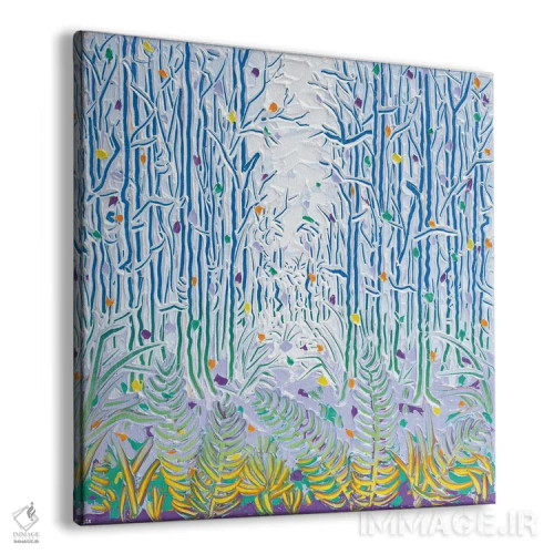 تابلو انتزاعی نور از میان بوته زار ۴۸ اثر جوزف ویلانوا - نمای پرسپکتیو محصول