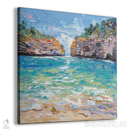 تابلو انتزاعی تنگه لاک آرد اثر جوزف ویلانوا - نمای پرسپکتیو محصول