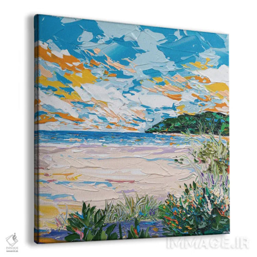 تابلو انتزاعی ساحل لورن ۳ اثر جوزف ویلانوا - نمای پرسپکتیو محصول