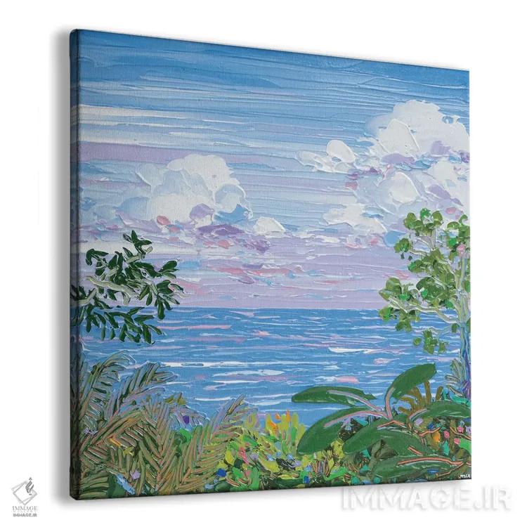 تابلو انتزاعی منظره دریا ۱۱ اثر جوزف ویلانوا - نمای پرسپکتیو محصول