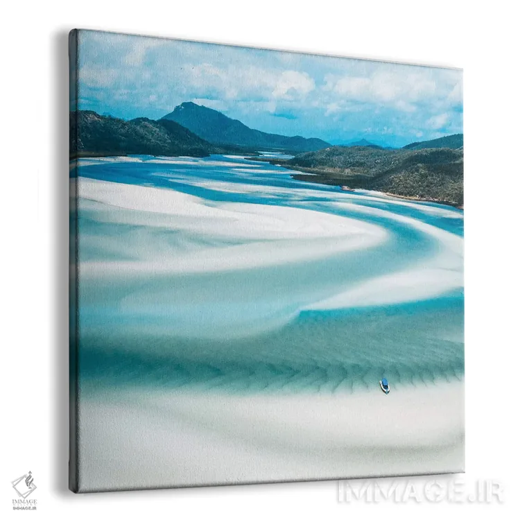 تابلو دکوراتیو نمای هوایی چشم انداز هیل اینلت اثر جیمز وودیکا - نمای پرسپکتیو محصول