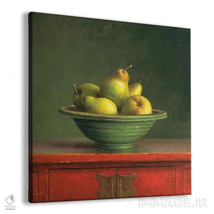 تابلو دکوراتیو گلابی ها اثر ژوس فان ریسویک - نمای پرسپکتیو محصول