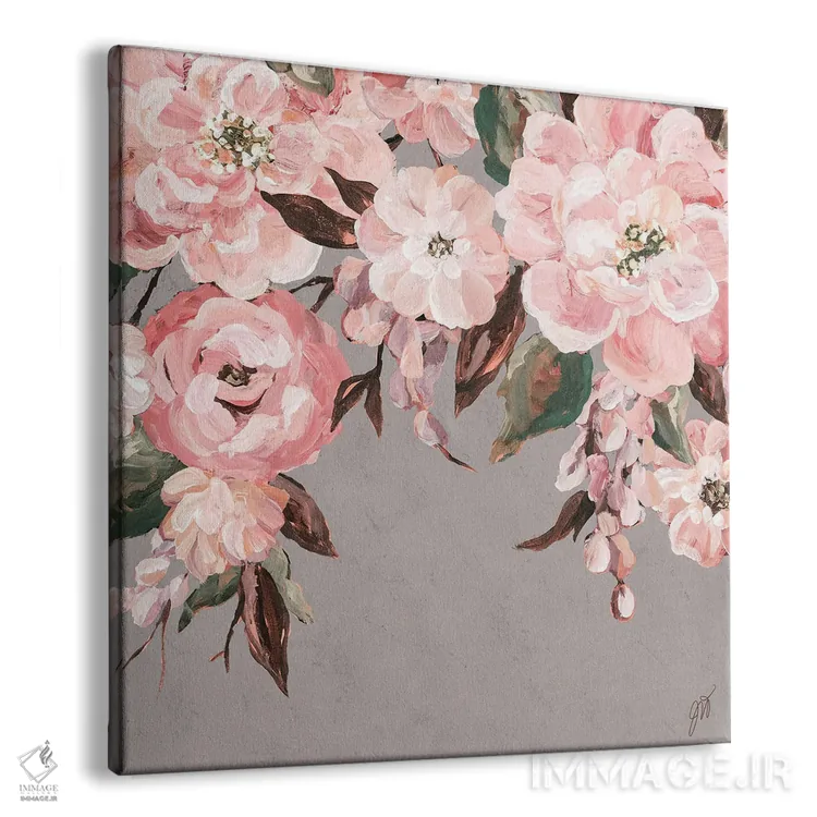 تابلو مدرن شکوفه های بالبوآ ۲ اثر جکی ون توبل - نمای پرسپکتیو محصول