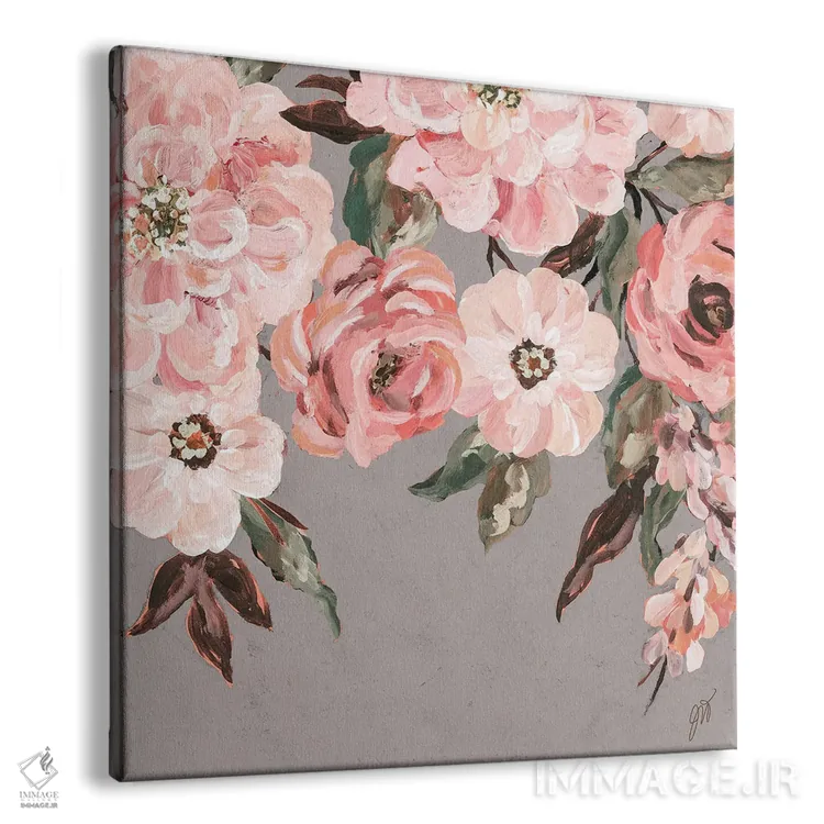 تابلو مدرن شکوفه های بالبوآ ۱ اثر جکی ون توبل - نمای پرسپکتیو محصول