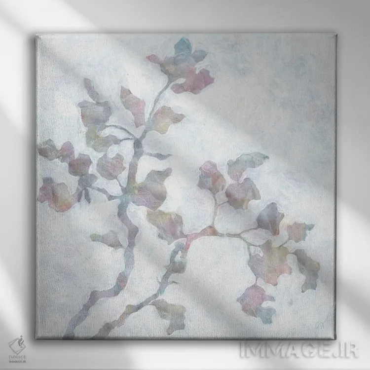 تابلو دکوراتیو شاخه زنی ۱ اثر جکی ون توبل - نمای روبهرو روی دیوار