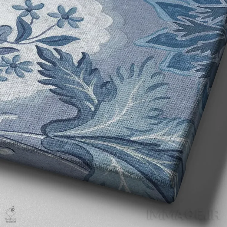 تابلو مدرن آنا بلو ۲ اثر جکی ون توبل - نمای نزدیک بافت بوم