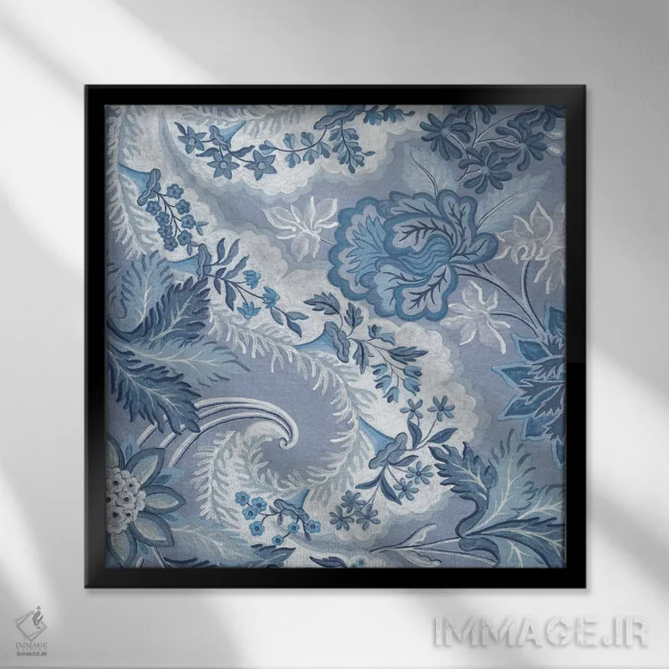 تابلو مدرن آنا بلو ۲ اثر جکی ون توبل - نمای قابدار مشکی