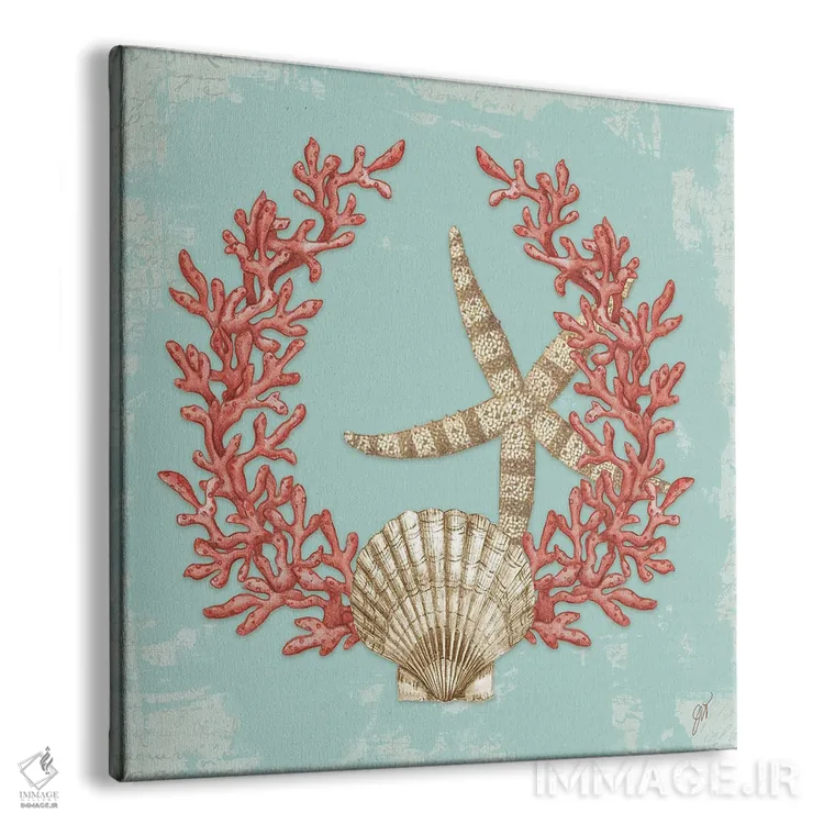 تابلو دکوراتیو تاج مرجانی I اثر جکی ون توبل - نمای پرسپکتیو محصول