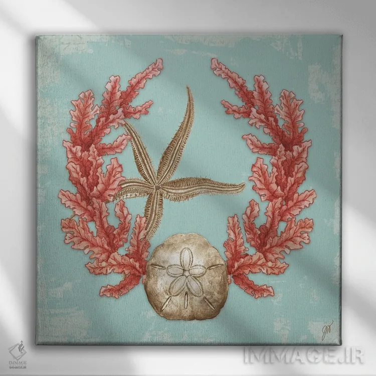 تابلو دکوراتیو تاج مرجانی II اثر جکی ون توبل - نمای روبهرو روی دیوار