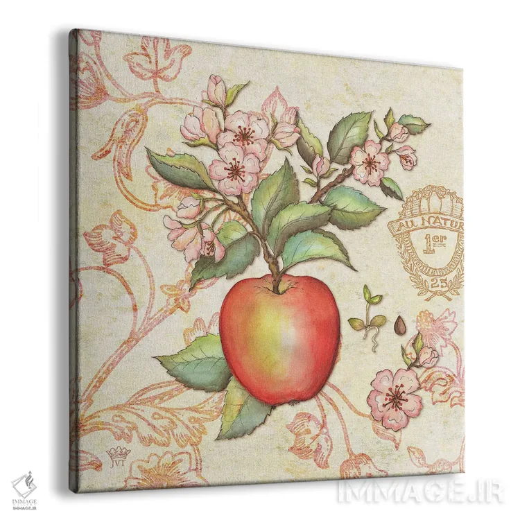 تابلو دکوراتیو سیب بازار کشاورزان اثر جکی ون توبل - نمای پرسپکتیو محصول