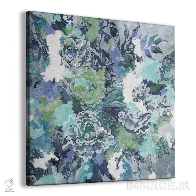 تابلو انتزاعی ژیورنی اثر جکی ون توبل - نمای پرسپکتیو محصول