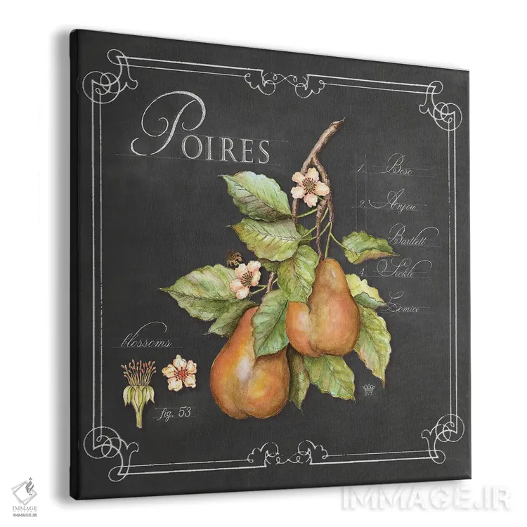 تابلو دکوراتیو گلابی ها اثر جکی ون توبل - نمای پرسپکتیو محصول