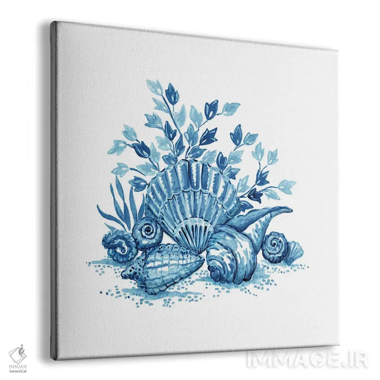 تابلو دکوراتیو دسته گل صدفی I اثر جکی ون توبل - نمای پرسپکتیو محصول