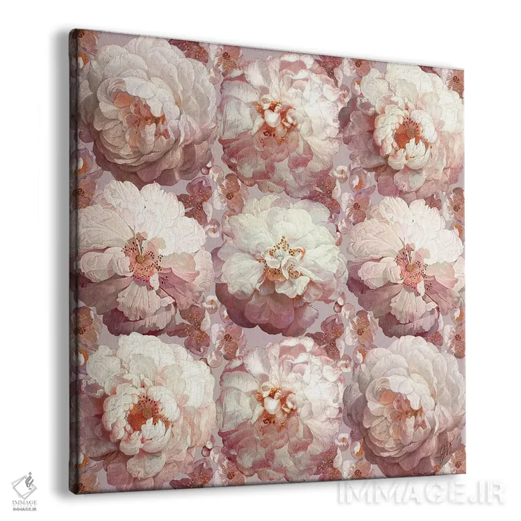 تابلو مدرن رژه گل سرخ اثر جکی ون توبل - نمای پرسپکتیو محصول