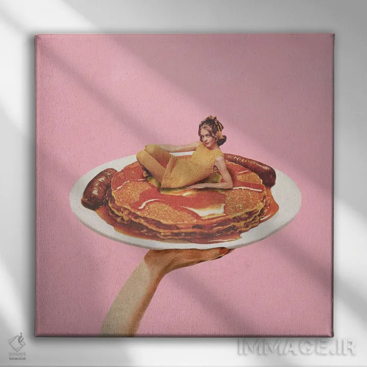 تابلو دکوراتیو دسته کوتاه اثر جولیا والک - نمای روبهرو روی دیوار