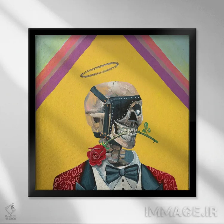 تابلو دکوراتیو ژنرال اثر جنیفر وارن - نمای قابدار مشکی