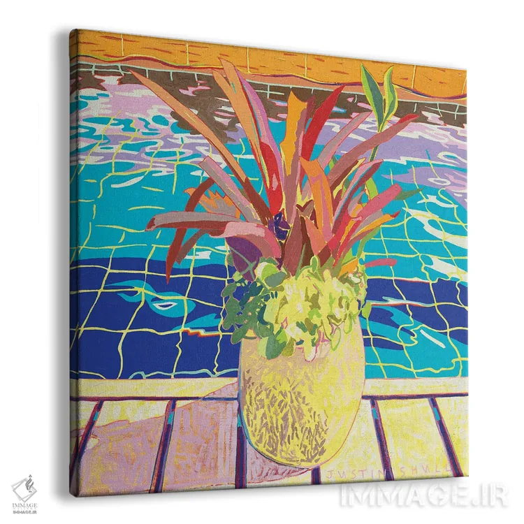 تابلو دکوراتیو کنار استخر اثر جاستین شال - نمای پرسپکتیو محصول