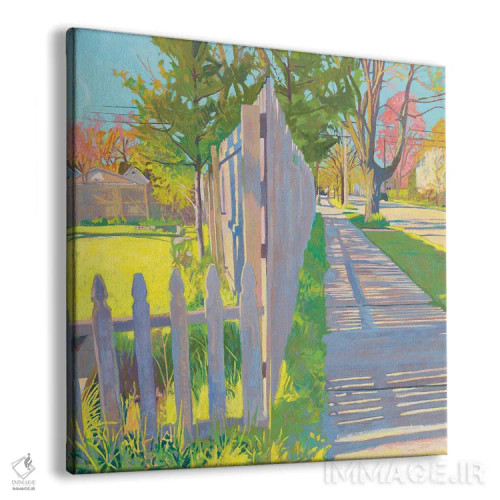 تابلو دکوراتیو همسایگان خوب اثر جاستین شال - نمای پرسپکتیو محصول