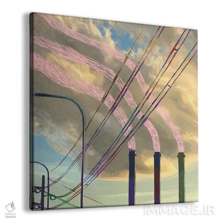 تابلو دکوراتیو نور و قدرت اثر جاستین شال - نمای پرسپکتیو محصول