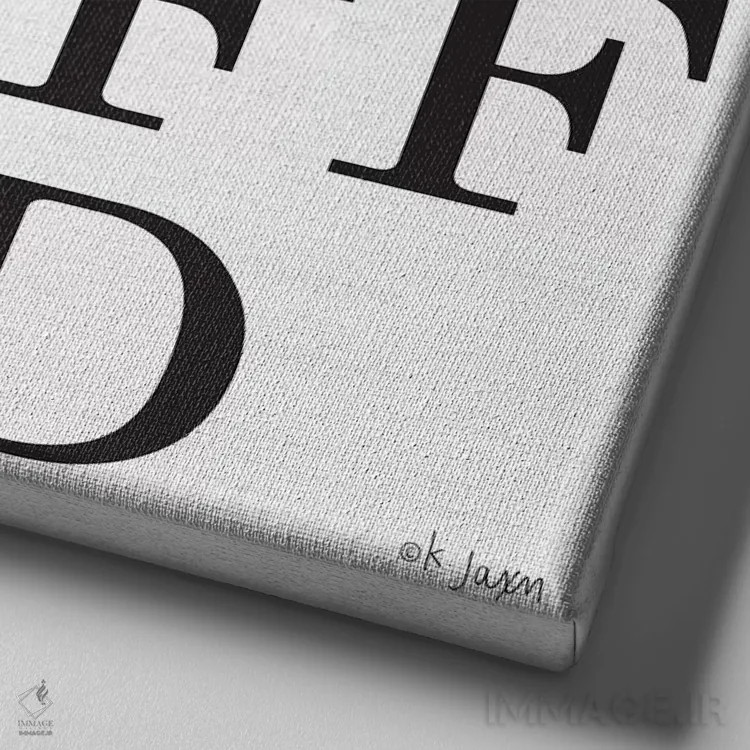 تابلو دکوراتیو بشوی-خشک کن-پرزدار کن-تا بزن اثر جکسون بلوار - نمای نزدیک بافت بوم