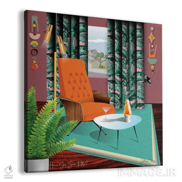 تابلو مدرن گربه را دیده ای؟ اثر جفری کولیسون - نمای پرسپکتیو محصول