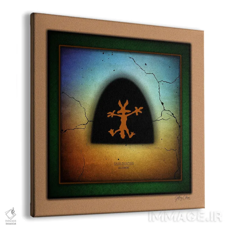 تابلو دکوراتیو توهم نقاشی غار اثر جفری کولیسون - نمای پرسپکتیو محصول