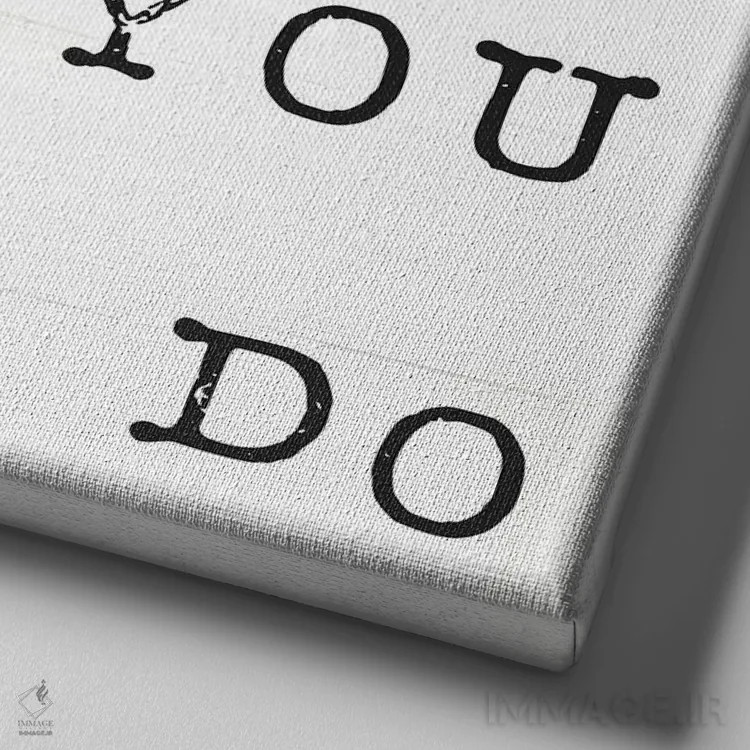 تابلو مدرن آنچه دوست داری اثر جکسون بلوار - نمای نزدیک بافت بوم