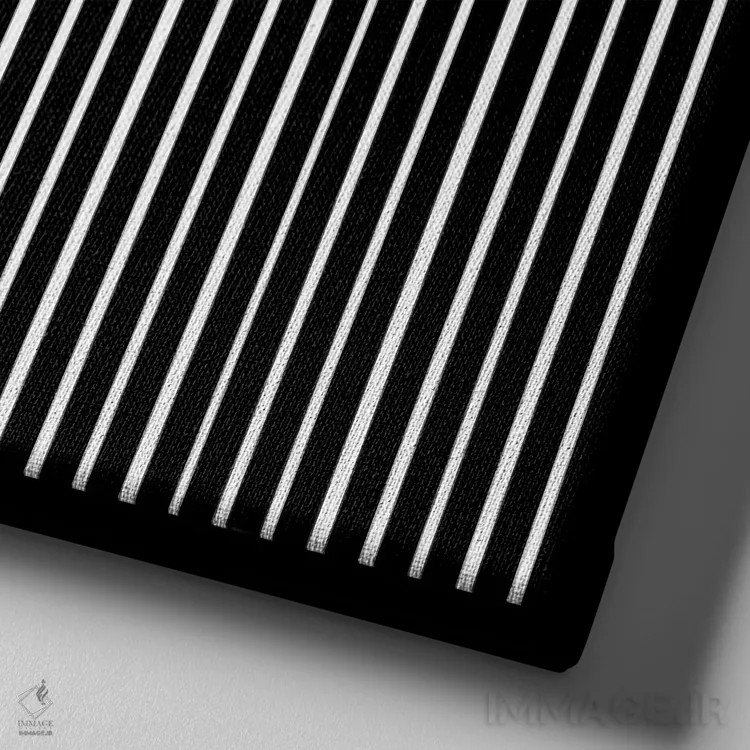 تابلو انتزاعی آشوب کنترل شده شماره چهار اثر جیم اشلوتزاور - نمای نزدیک بافت بوم