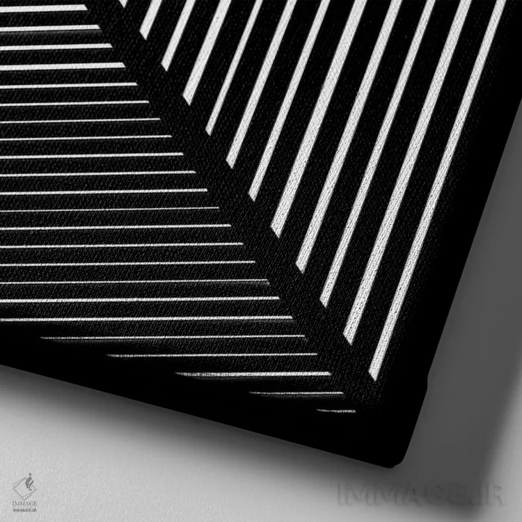 تابلو انتزاعی آشوب کنترل شده شماره یک اثر جیم اشلوتزاور - نمای نزدیک بافت بوم