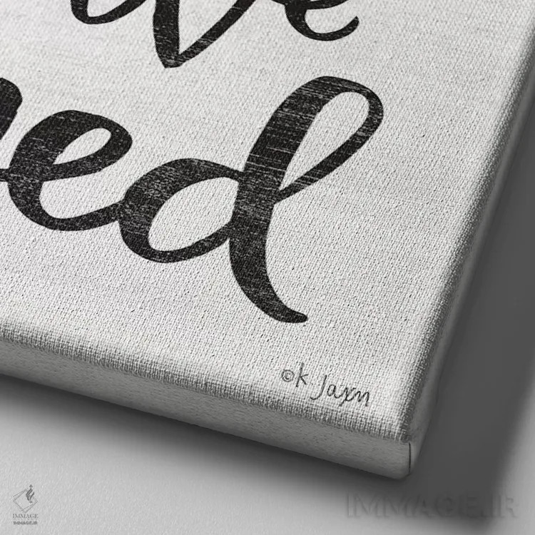 تابلو مدرن برای این کودکان دعا کردیم اثر جکسون بلوار - نمای نزدیک بافت بوم