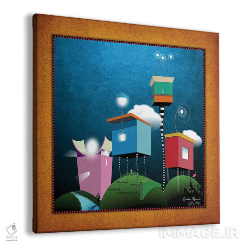 تابلو دکوراتیو تنفس سیگار جمعه اثر جفری کولیسون - نمای پرسپکتیو محصول