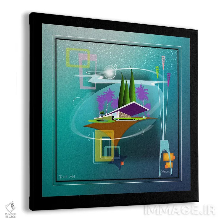 تابلو دکوراتیو مد کویری اثر جفری کولیسون - نمای پرسپکتیو محصول