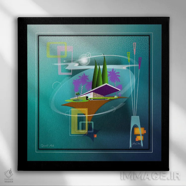 تابلو دکوراتیو مد کویری اثر جفری کولیسون - نمای روبهرو روی دیوار