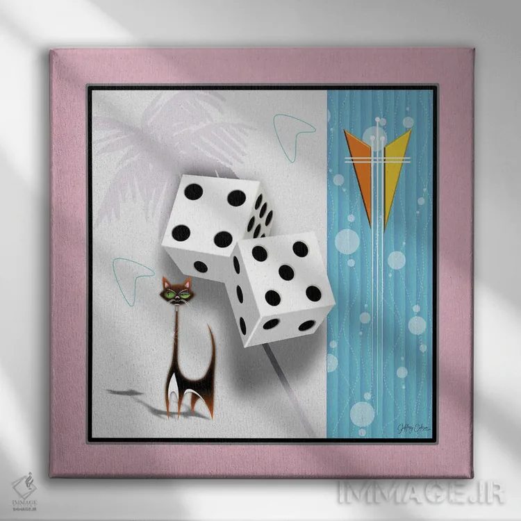 تابلو دکوراتیو خوش شانس اثر جفری کولیسون - نمای روبهرو روی دیوار