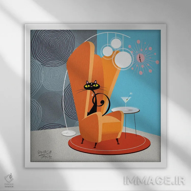 تابلو مدرن پادشاه قلعه اثر جفری کولیسون - نمای قابدار سفید