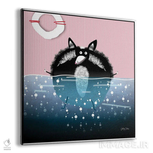 تابلو دکوراتیو سگ آبی اثر جفری کولیسون - نمای پرسپکتیو محصول