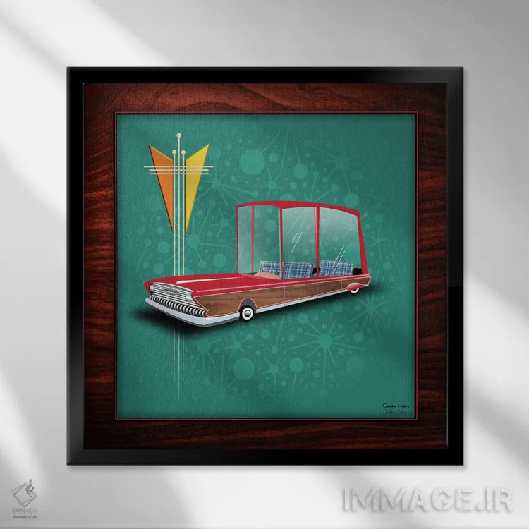 تابلو دکوراتیو های بوی حومه شهری اثر جفری کولیسون - نمای قابدار مشکی