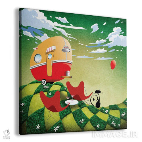 تابلو دکوراتیو پیکسی اثر جفری کولیسون - نمای پرسپکتیو محصول