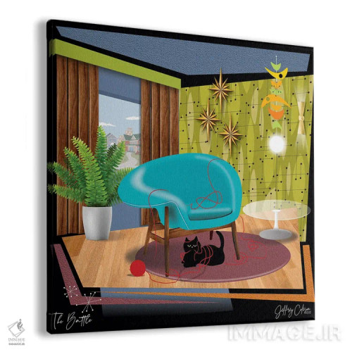 تابلو مدرن نبرد اثر جفری کولیسون - نمای پرسپکتیو محصول