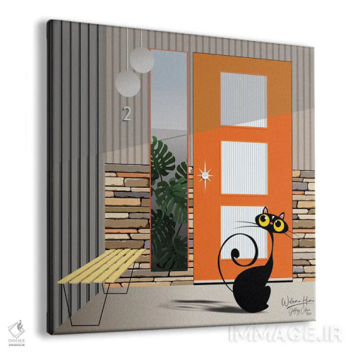 تابلو مدرن خوش آمدی به خانه اثر جفری کولیسون - نمای پرسپکتیو محصول