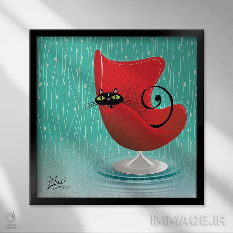 تابلو مدرن مال من اثر جفری کولیسون - نمای قابدار مشکی