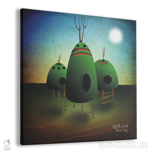 تابلو دکوراتیو خارج از شبکه اثر جفری کولیسون - نمای پرسپکتیو محصول