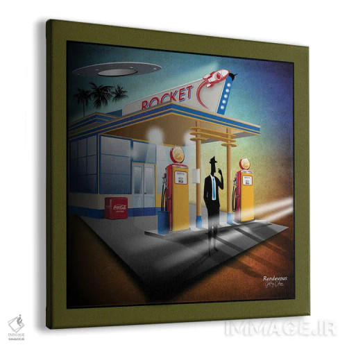 تابلو مدرن ملاقات اثر جفری کولیسون - نمای پرسپکتیو محصول