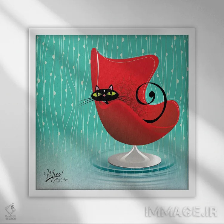 تابلو مدرن مال من اثر جفری کولیسون - نمای قابدار سفید