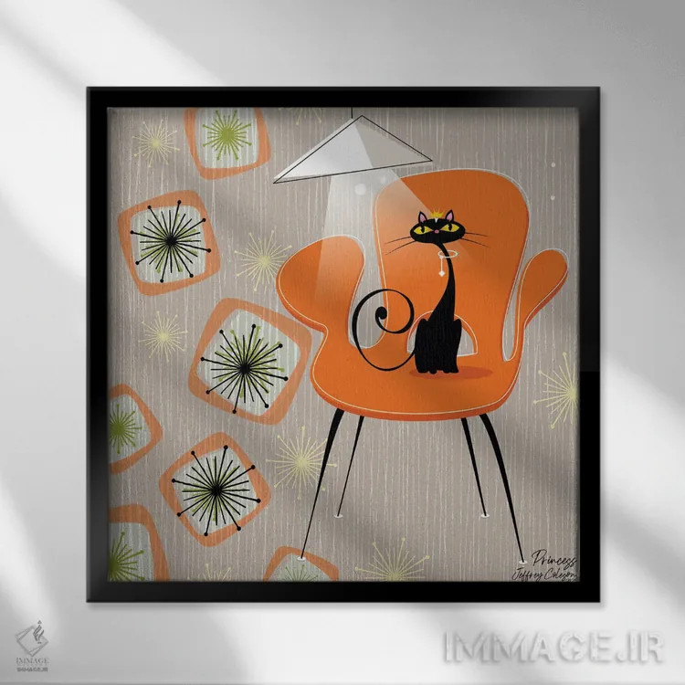 تابلو دکوراتیو پرنسس اثر جفری کولیسون - نمای قابدار مشکی