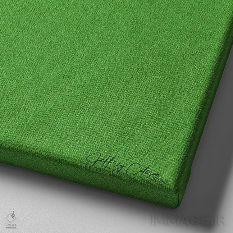 تابلو مینیمال خانه در مراتع اثر جفری کولیسون - نمای نزدیک بافت بوم