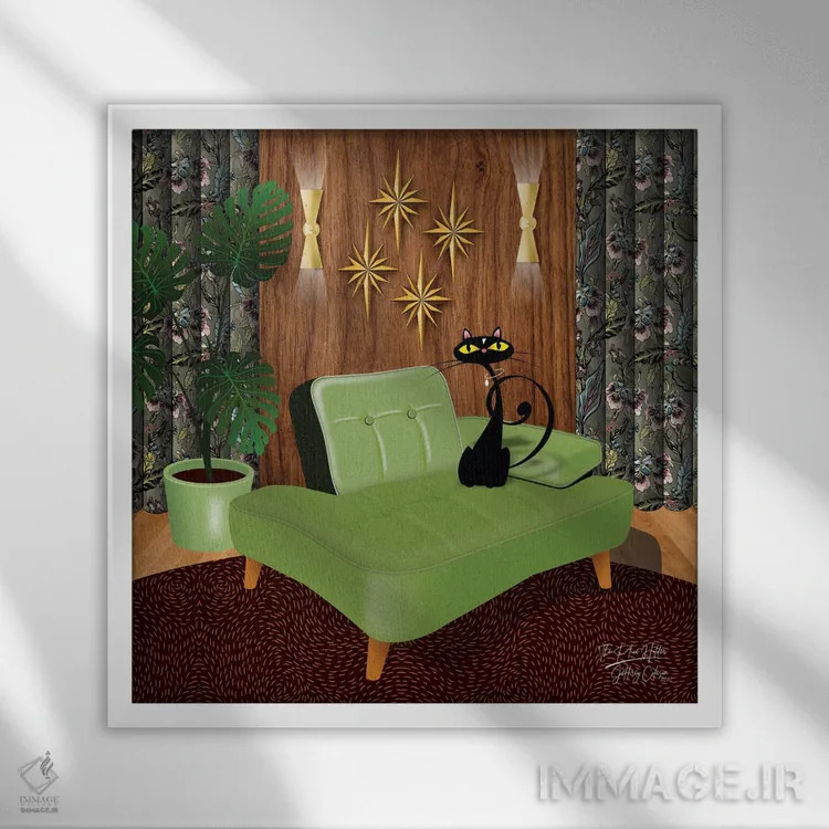 تابلو مدرن جای نگهدار اثر جفری کولیسون - نمای قابدار سفید